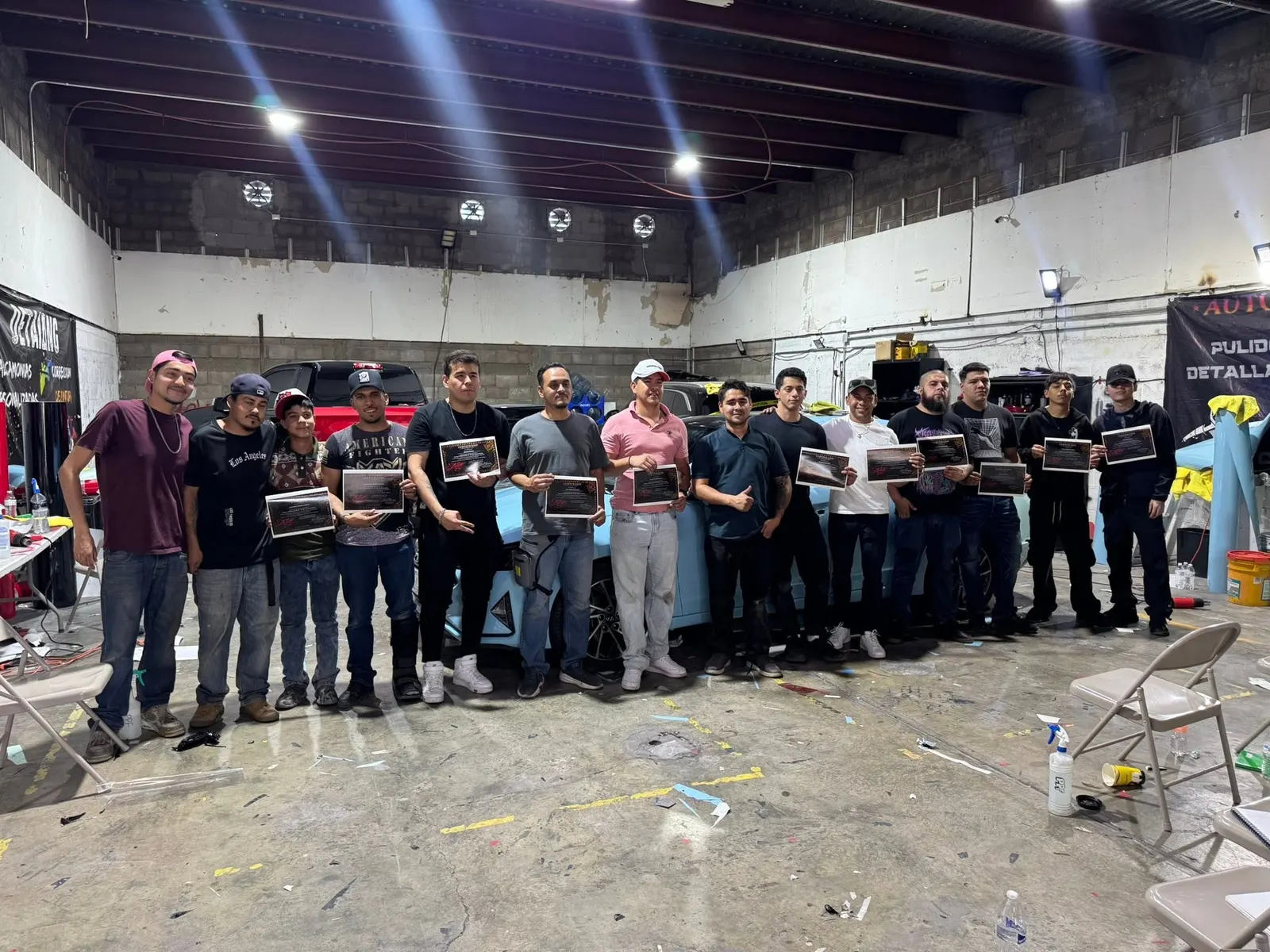 Generación de alumnos con sus certificados dentro del taller